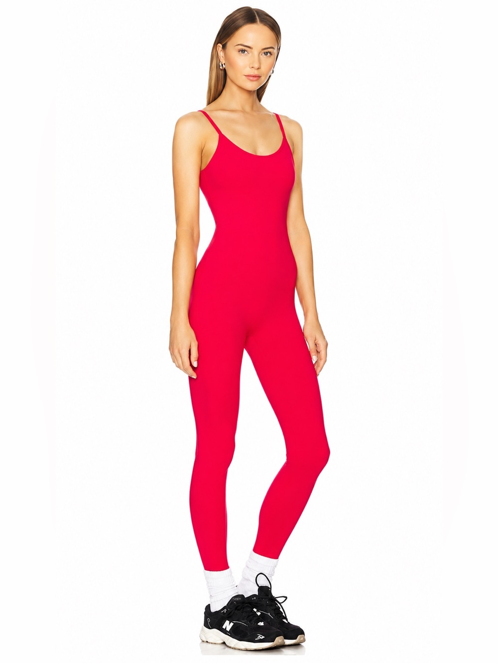 Alo Yoga Airbrush One and Done Onesie - Bright Red - Size XS - Workout Athletic
